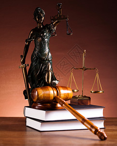 美丽剑妇女正义的象征法律概念背景