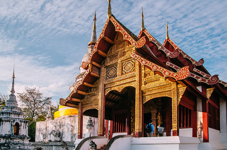 209年1月4日Chiangmthlndphrasinghtemplviharnlikmwhtsingh古老的Lan建筑风格标志图片