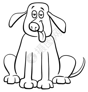 家养多宝鱼家养狗宠物动格彩色书籍插图插画