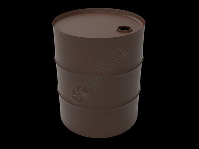 金属工业石油桶3d使金属工业石油桶3d与黑色隔绝图片