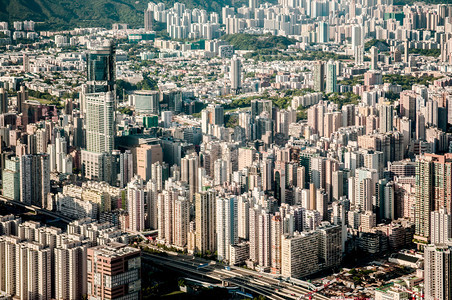 香港市景常住区空中视图图片