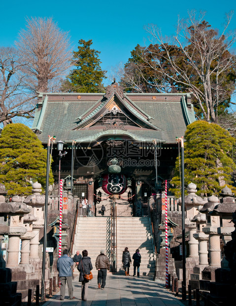 2012年12月12日成田千叶日本成田圣新寺尼蒙门图片