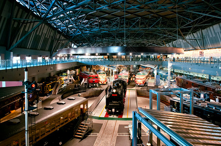 奥米亚铁路博物馆的火车模型展图片