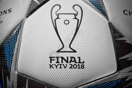 Kievukrainefbruay2018将于2018年5月6日在Kiev举行的乌法决赛联的正式球在nsc体育场举行的关闭k背景图片