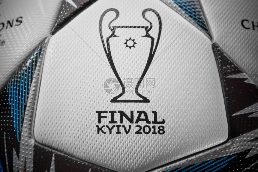 Kievukrainefbruay2018将于2018年5月6日在Kiev举行的乌法决赛联的正式球在nsc体育场举行的关闭k图片