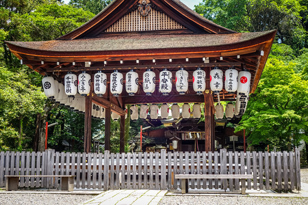 日本京都寺园的木制建筑日本京都寺花园的shoren图片