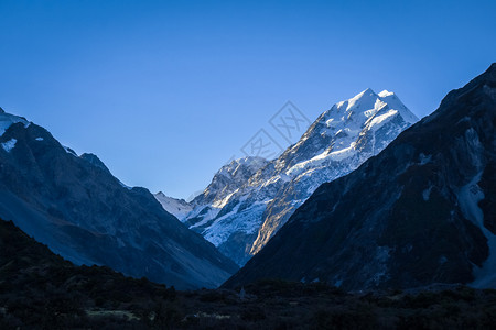 新西兰奥拉基库克山和冰川景观新西兰奥拉基库克山景观图片