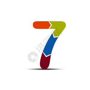 7号是从四个彩色箭头中抽取的图片