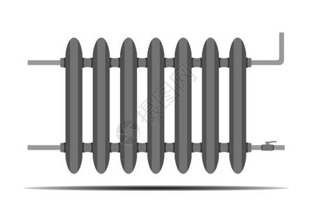 散热器暖气插画