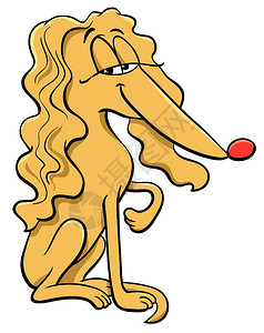 狗的鼻子卡通可爱的狗插画