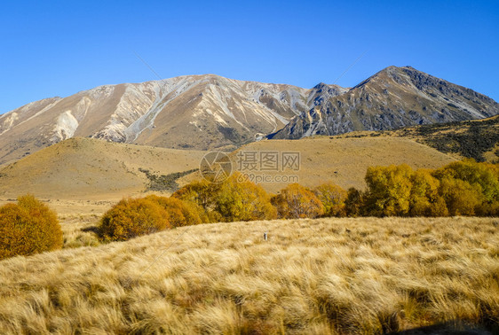 新西兰山丘的区地貌新西兰山丘区地貌新西兰的山区地貌图片