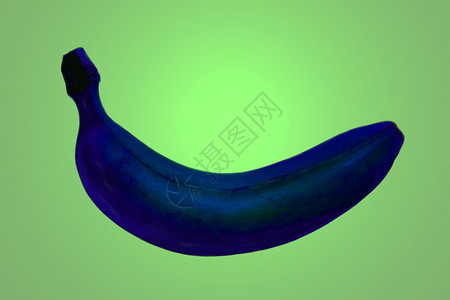以绿色背景隔离的蓝香蕉以绿背景隔离的蓝香蕉图片