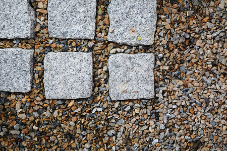 日本花园微型岩石背景图片