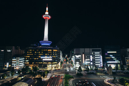 夜里京都城风景电影古代格图片