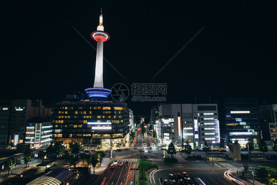 夜里京都城风景电影古代格图片