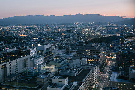 夜里京都城风景电影古代格图片