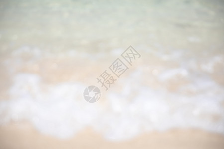海和沙背景焦点模糊图片