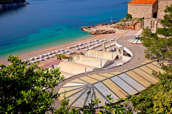 杜布罗夫尼克dubrovnik的海滩图片