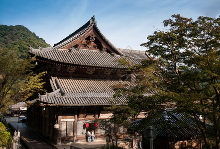 哈希德寺庙位于山区建6世纪图片