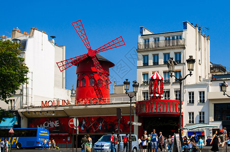 201年4月日201年parisfncemoulinrge是一个夜总会场所其大楼位于巴黎红灯区图片