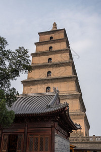 巨型野鹅寺庙的多层图片