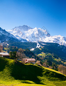 美丽的水边布罗宁风景瑞士图片