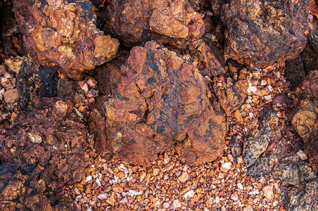 红沉积岩质图片