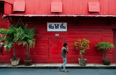 2013年8日的songkhlatind旧仓库枢纽hoin在sgkhlagm街著名历史区图片