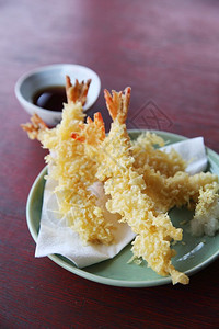 油焖对虾薯虾日本式背景