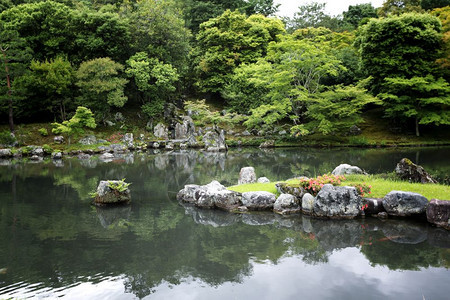 在日本京都的花园图片