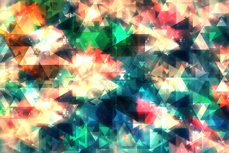 双倍多色三角形状的抽象背景带有光技术背景图片