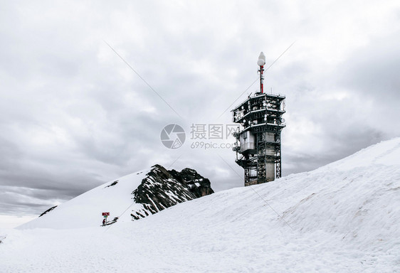 山峰上的冰川公园图片