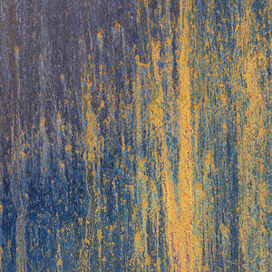 金属蓝黄生锈板的美丽抽象背景背景图片