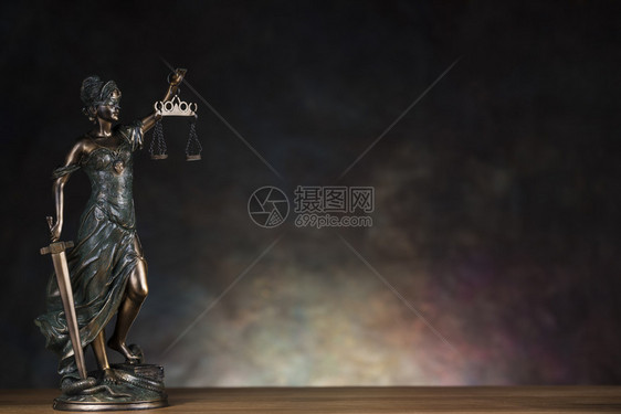 司法雕像律和司概念图片