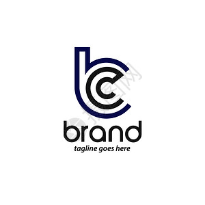 bc字母标识设计矢量说明模板图片