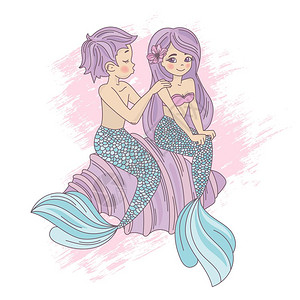 美人鱼插图图片