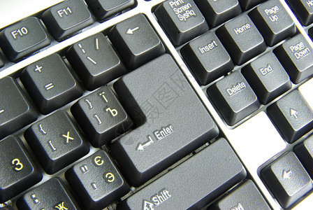 pc黑色封闭视图键盘图片