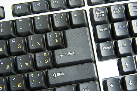 pc黑色封闭视图键盘图片