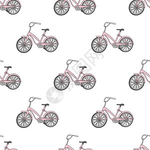 自行车矢量插图图片