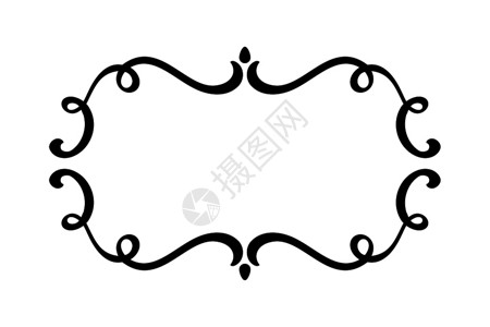 邀请函书籍手画可爱孤立的边框兴旺老式矢量框架文本书的边框手画可爱