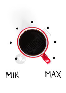 红杯清晨咖啡以白为最大能量图片