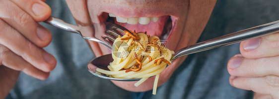 人吃意大利面和虫子人吃意大利面和虫子吃意大利面图片