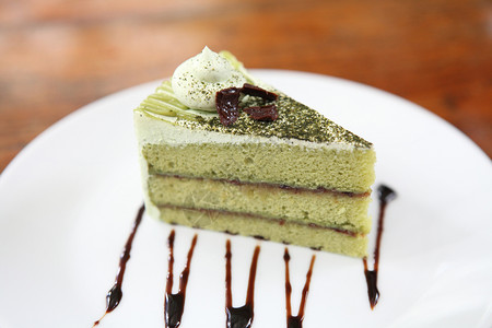 绿茶蛋糕背景图片