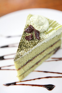 绿茶蛋糕背景
