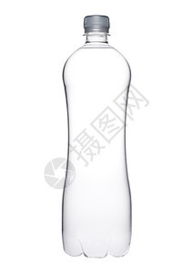 白底隔离的健康静水塑料瓶图片