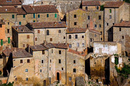 古老著名的索拉诺市西耶那省托斯卡纳意大利图片