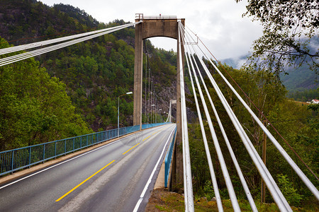 诺维坚山脉的吊桥图片