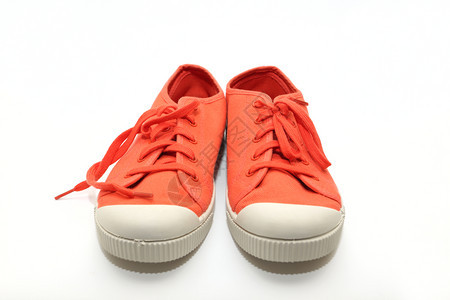 橙色的运动鞋图片