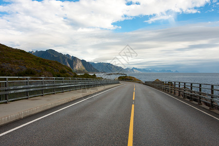 环状群岛道路视图图片