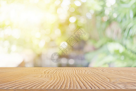 木制表格顶部的抽象背景其质模糊背光图片